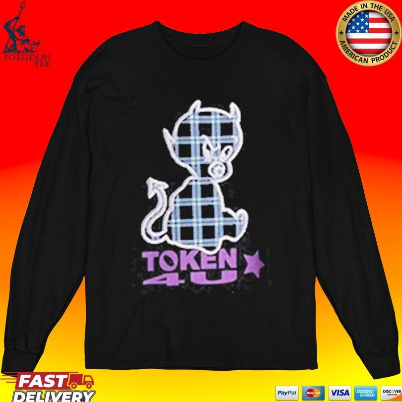 Note Token Nyc Plaid Baby Devil T-shirt