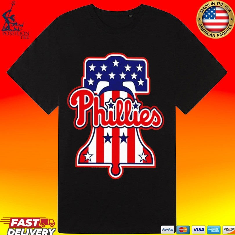 Phillies Liberty Bell Patriotic 250th Anniversary T-shirt
