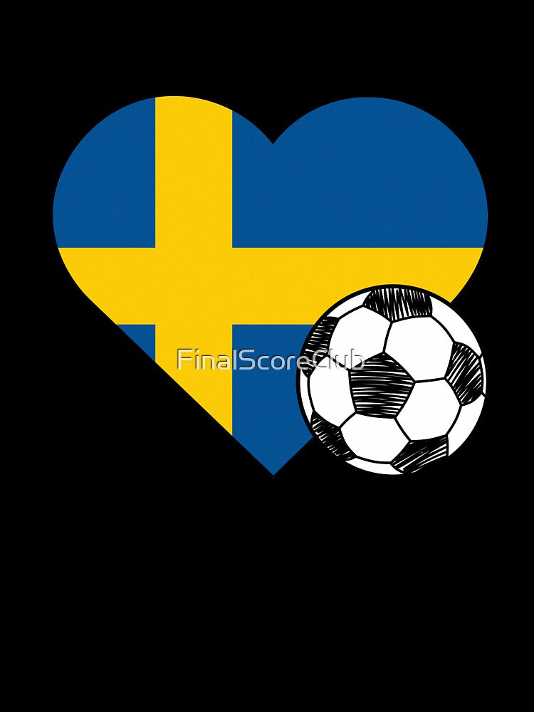 Sweden Soccer Heart Design by FinalScoreClub