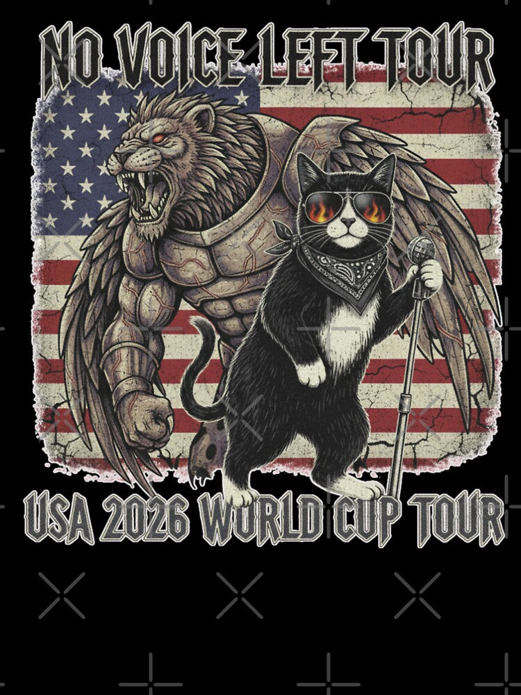 No Voice Left Tour — USA Heavy Rock World Cup Shirt by catastrocat