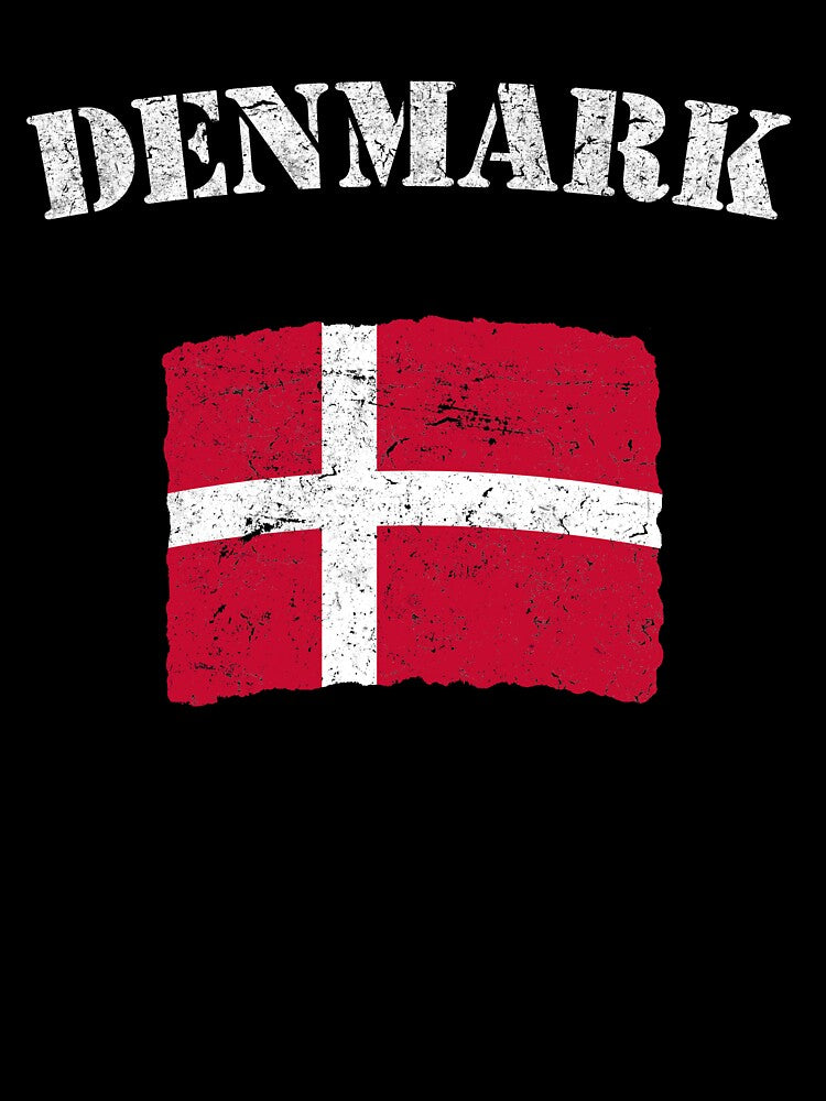 Vintage Denmark Danish Flag by vladocar