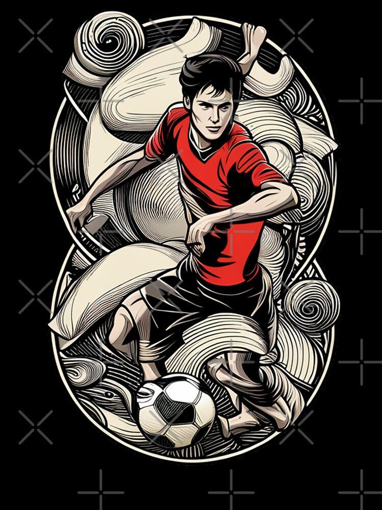 vintage soccer players by Raedcica