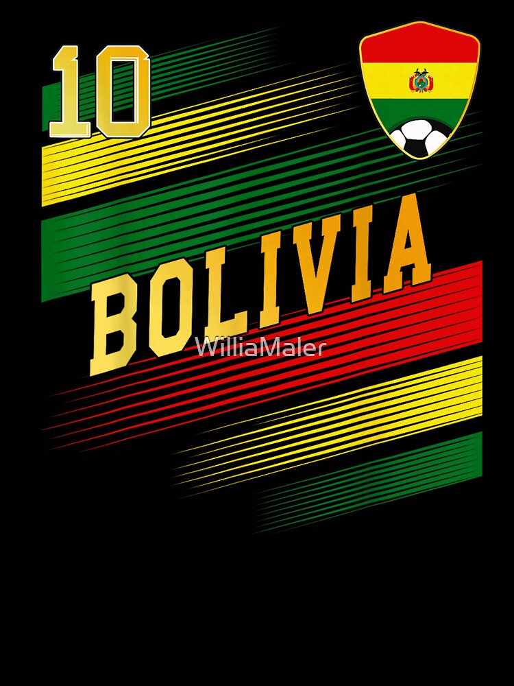 Bolivia Soccer Retro Flag Football Team Bolivia Fan Design by WilliaMaler