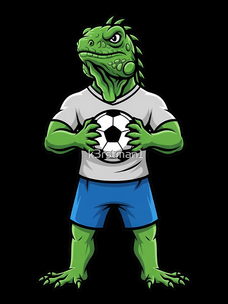 Iguana Soccer Mascot Football Sports by k3rstman1