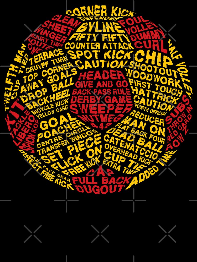 Soccer Ball Typography, Football Word Art by gamefacegear