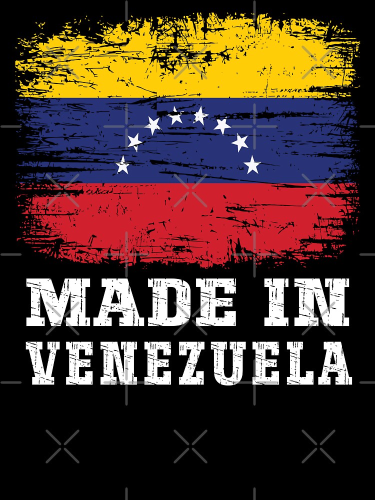 Made In Venezuela Vintage Distressed Flag Country Pride by Dmetalx Art Apparel
