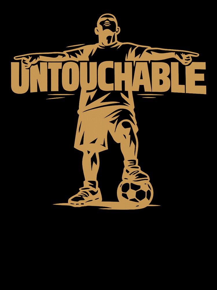 Untouchable Street Soccer Design – Minimal Football Streetwear Graphic by JonelCrafts
