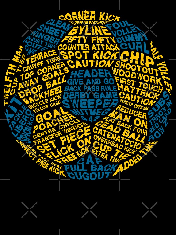 Football Typography, Soccer Word Art by gamefacegear
