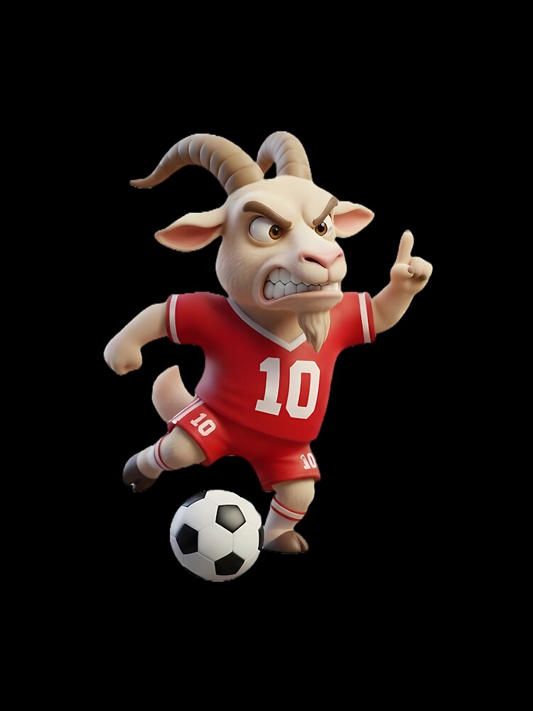 The Real G.O.A.T. - Angry Soccer Player Mascot by KayaVisuals