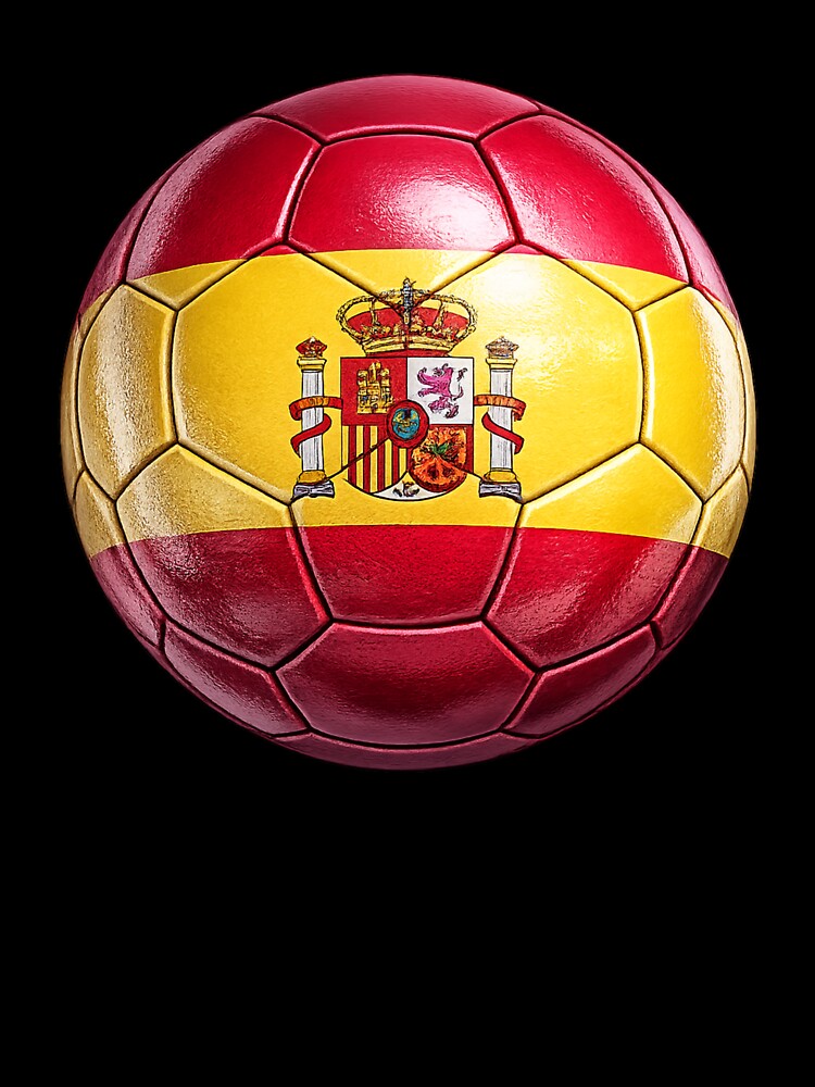 Spain Flag Football Design by redsharkuk