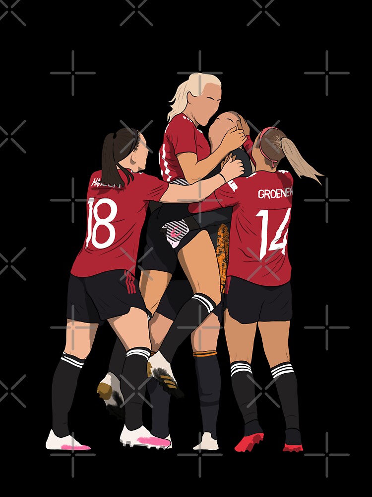 Emily Ramsey Jackie Groenen Millie Turner Kirsty Hanson Celebration MUWFC by Hevding