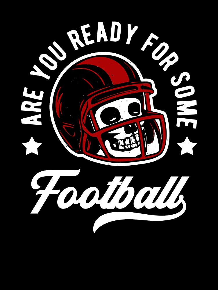 American Football Skull Cool Sports Motto by GabrieSketcham