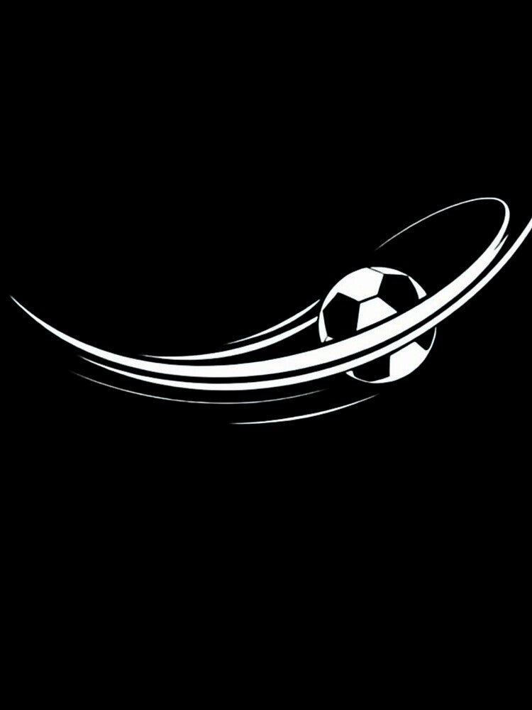 Abstract Minimalist Soccer Goal Line Art – Ball Flight Into Net Vector Design by HappySproutArt