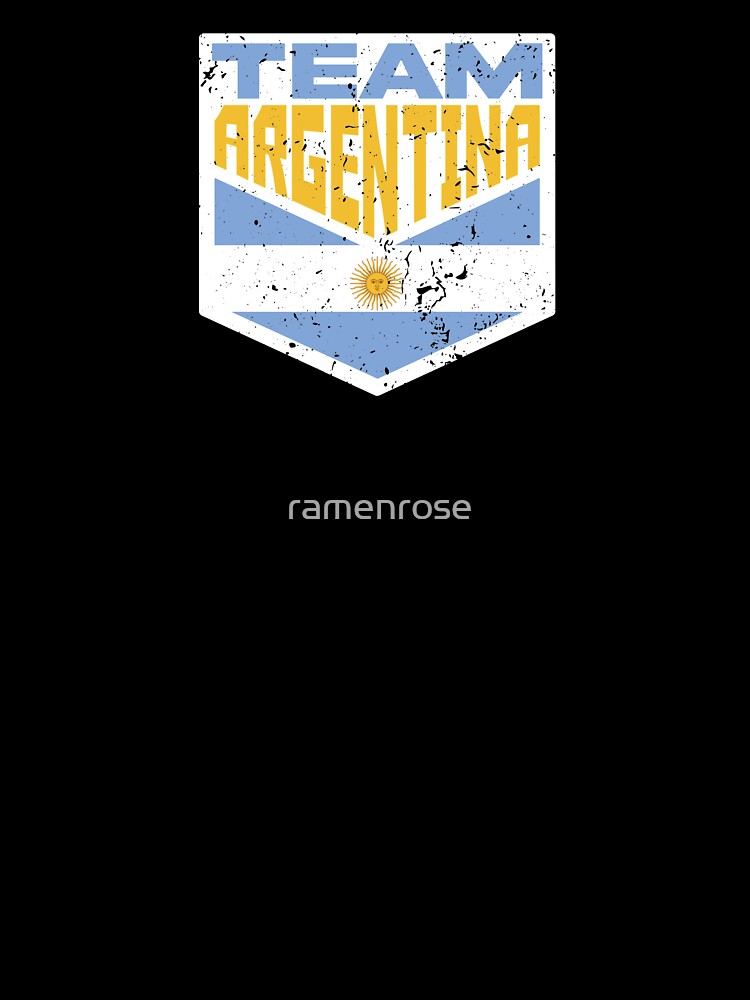 Team Argentina Distressed Flag, Vintage Supporter by ramenrose
