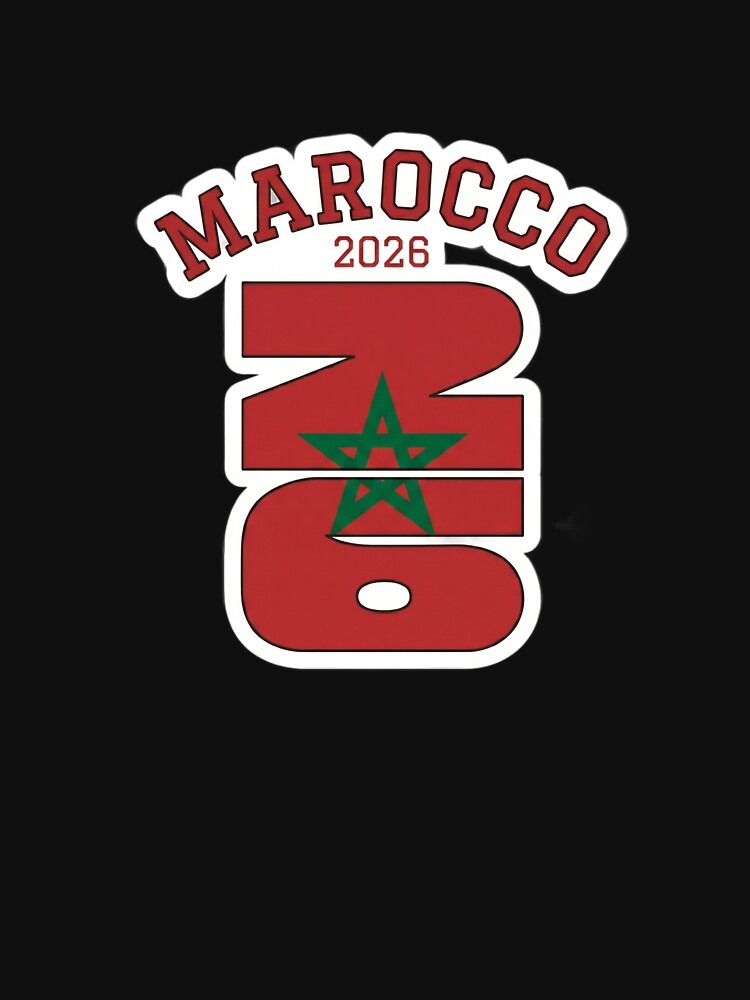 Morocco 2026 Retro Soccer Jersey Style Sticker by studiohadiya
