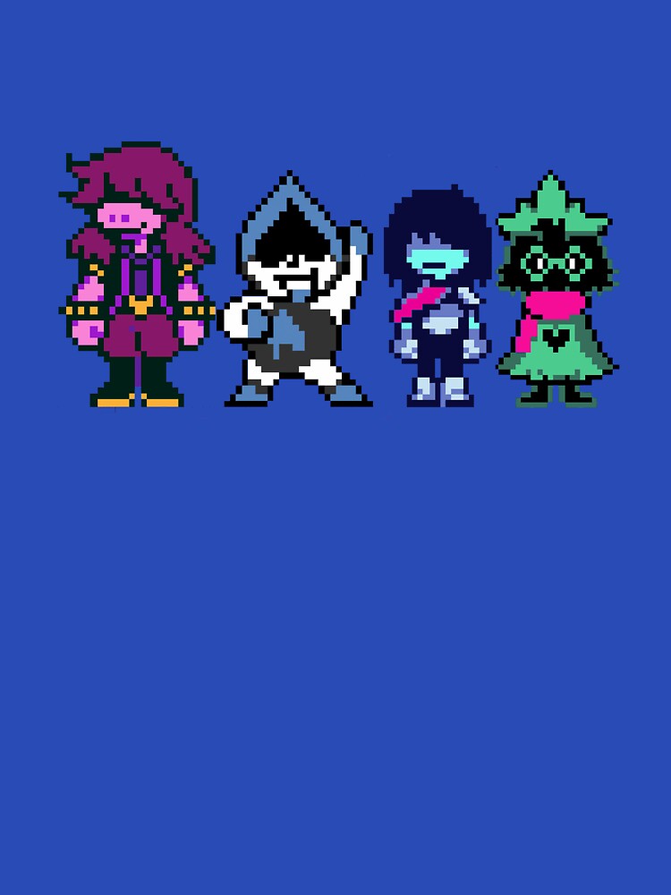 DELTARUNE - MAIN CHARACTERS ( SUZIE, LANCER, KRISS & RASIEL ) by pepecharls