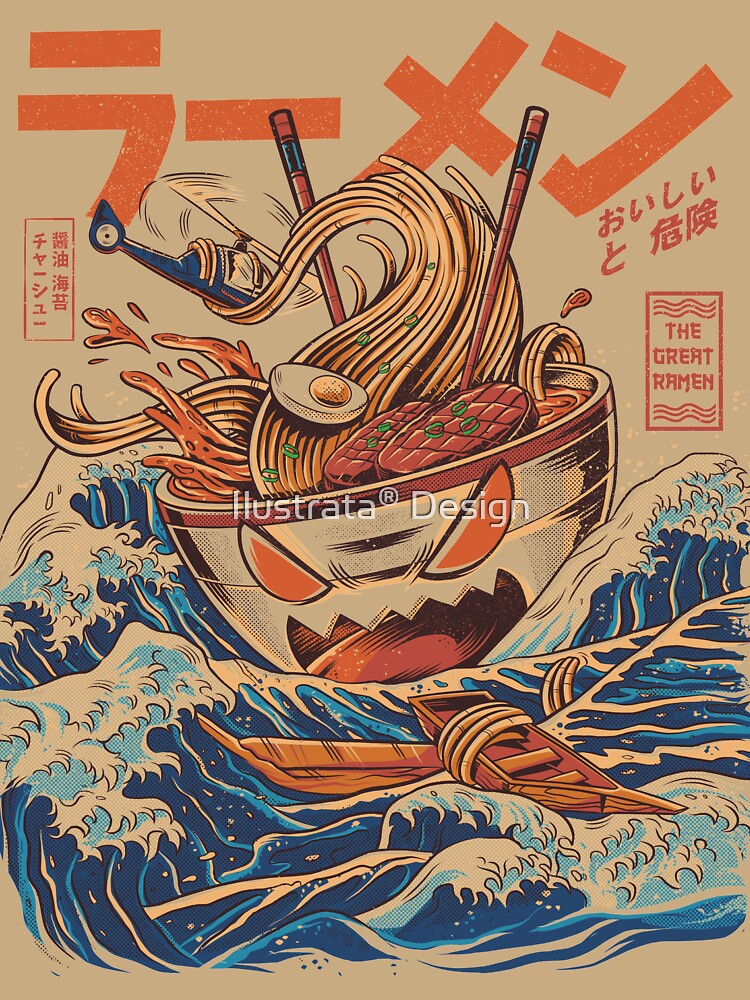 The Great Ramen off Kanagawa by Ilustrata®