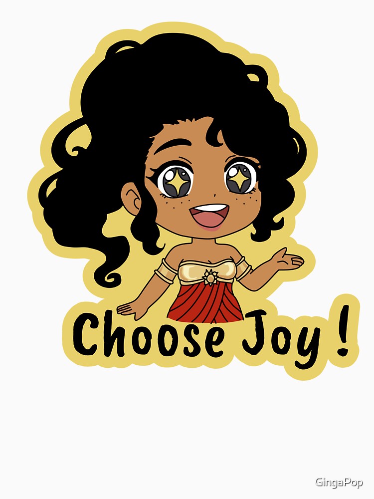 Choose Joy Cute Chibi Solana Sticker by GingaPop