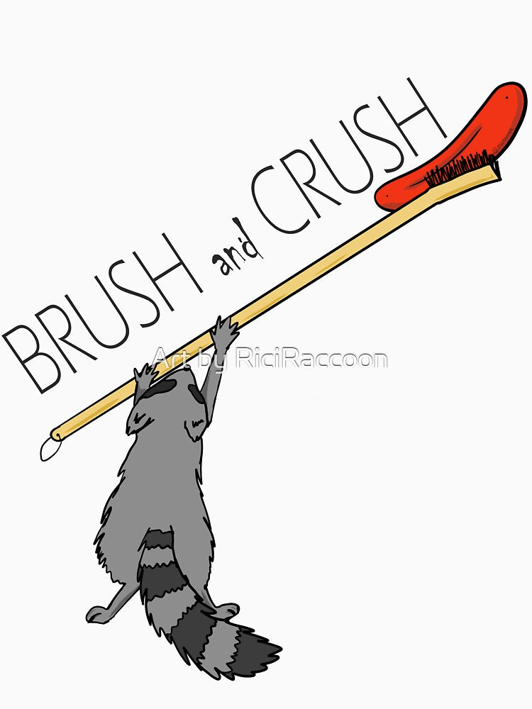 Brush and Crush Red by Art by RiciRaccoon