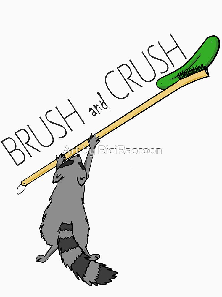 Brush and Crush Green by Art by RiciRaccoon