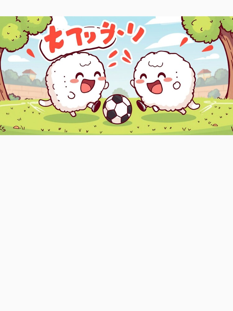 Cute sushi figures playing football by rolfzogg