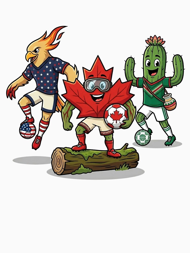North American Soccer Mascots Celebration Art by PMTaurus