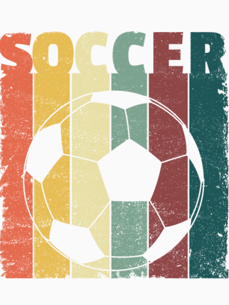 Vintage Soccer Ball Retro soccer player by aggrehhewotl