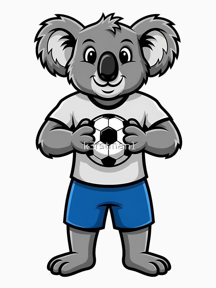 Koala Soccer Player Mascot Animal by k3rstman1