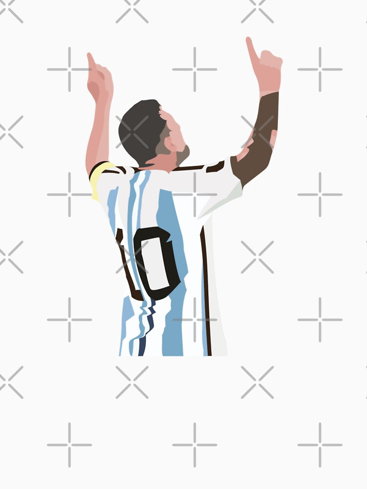 Minimalist Football Legend Celebration Art by bouymakesart