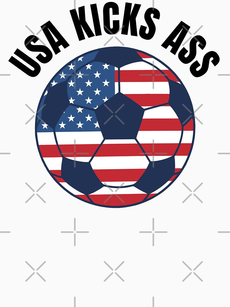 Soccer Player America World Cup USA Ball American Flag 250th Anniversary by DogLover332
