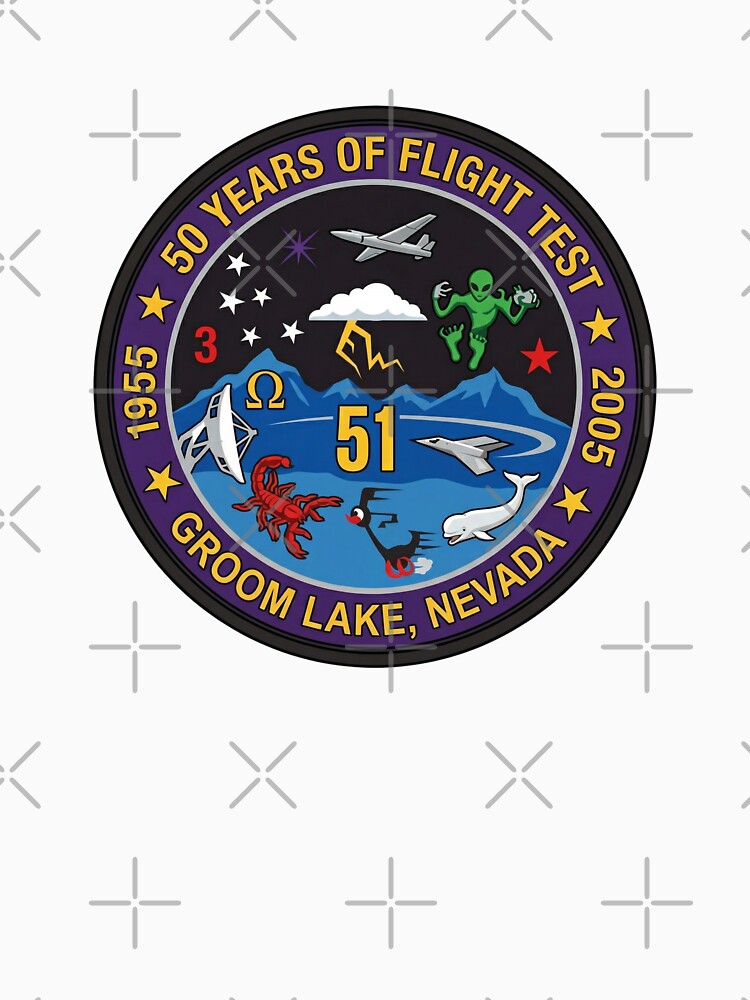 Groom Lake 50 Years of Flight Test Anniversary Patch by CharlieDesings