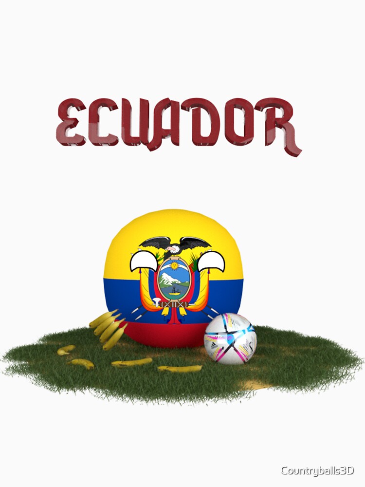 Ecuador Flag World Cup 2022 by Countryballs3D