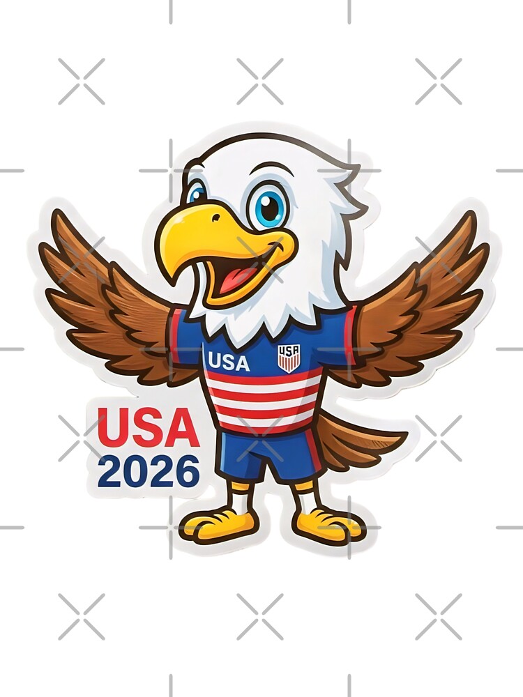 USA 2026 Soccer Eagle Mascot Cute American Football Kit by XM STOREZ