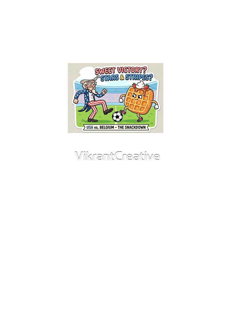 Uncle Sam vs Angry Waffle Funny Soccer Cartoon by VikrantCreative