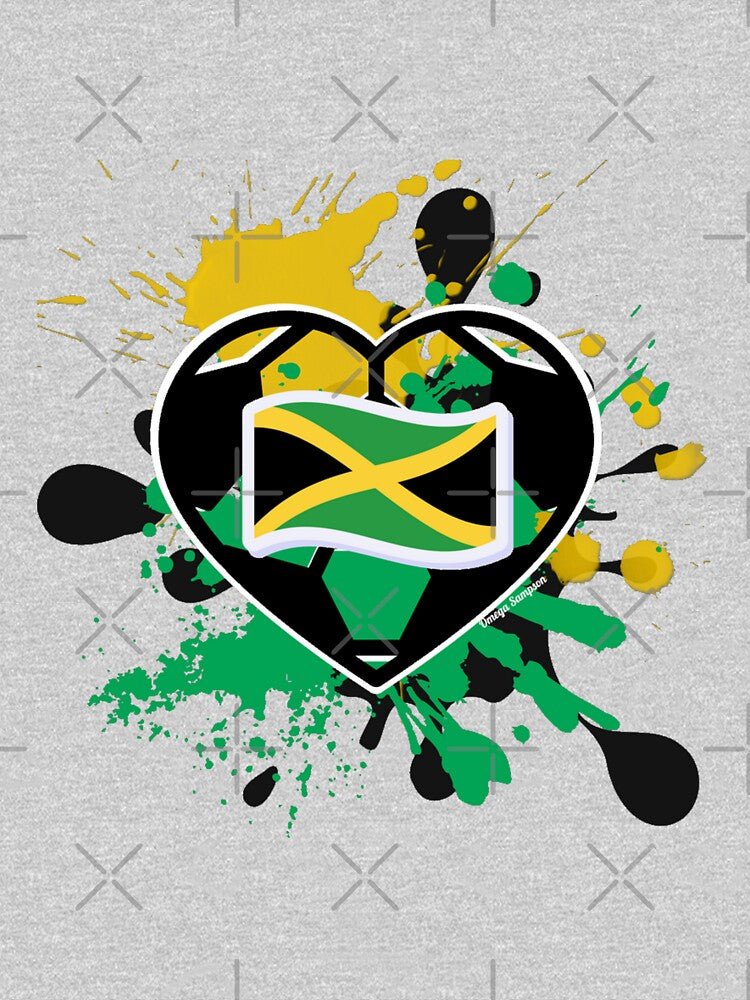 Jamaican Flag Soccer Heart by artbyomega