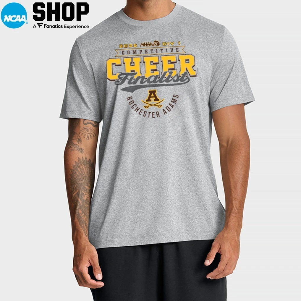 Rochester Adams Highlanders 2026 MHSAA DIV 1 Competitive Cheer Finalist T-Shirt