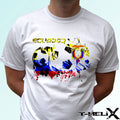 Ecuador football flag - white t shirt top soccer tee - mens womens kids baby