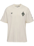 Hummel Werder Bremen Travel T-Shirt 25 26 White SVW Fan Tee Werder Jersey M - 3XL