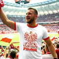 Poland Football T-Shirt 2026 koszulka - Polish Kibic  Ringer White