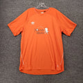 Umbro T Shirt Mens XL Orange Short Sleeve Soccer Shots Coach Performance Tee