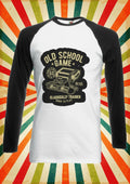 Old School Game Born To Play Men Women Long Short Sleeve Baseball T Shirt 2400