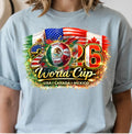 World Cup 2026 Soccer Fan Shirt USA Mexico Canada Flag Football Gift Tee Unisex
