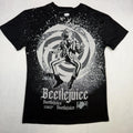 Beetlejuice Men's Graphic T-Shirt Size Large Black Short Sleeve Splatter Print
