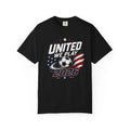United We Play USA 2026 Soccer T-Shirt | American Flag Soccer Graphic
