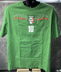 Vintage Action Gear Mexico soccer t-shirt #10 printed on the chest & back Size L
