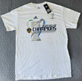 LA Galaxy 2012 MLS Cup Champions T Shirt Adult Men Medium White Soccer New w/Tag