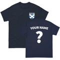 Personalised Scotland Badge football T-Shirt,Custom Name and Number Football Tee