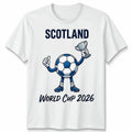 Scotland Unisex Football T Shirt Game Day 2026 Novelty White Or Yellow Tee