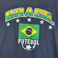 BRASIL FUTEBOL T-Shirt Size Large(42/44) Flag Logo Soccer League World Cup Gift
