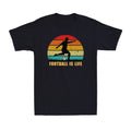 Football Is Life Funny Best Sportsman Soccer lovers Vintage Retro Men's T-Shirt
